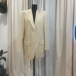 Beige 100% Camel Hair Blazer Buffalonian Imperial Kleinha Oversized Blazer